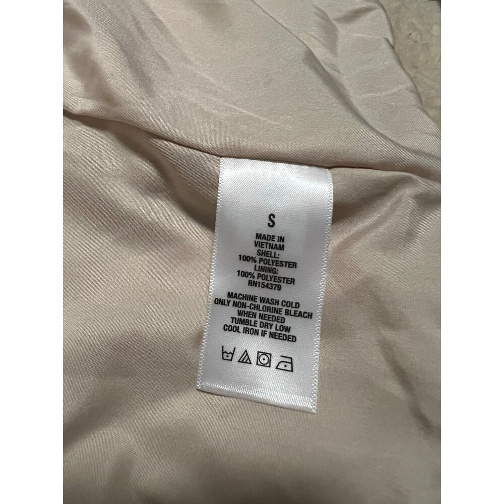 Aéropostale Solid Fuzzy Fleece Jacket Size Small Oversized Collar Pockets - Picture 8 of 8